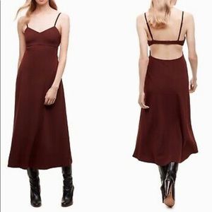 Wilfred- Aritzia Open Back Midi Dress